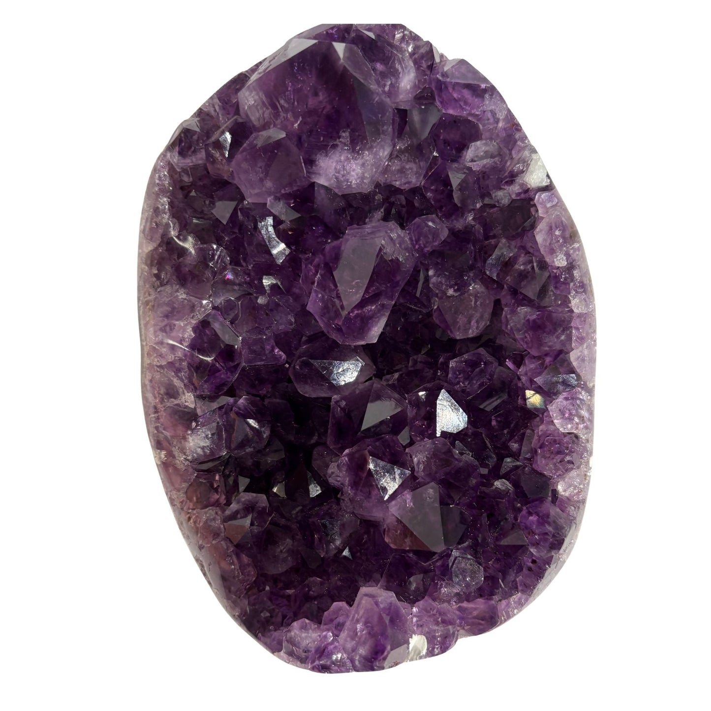 Amethyst geode oval shape