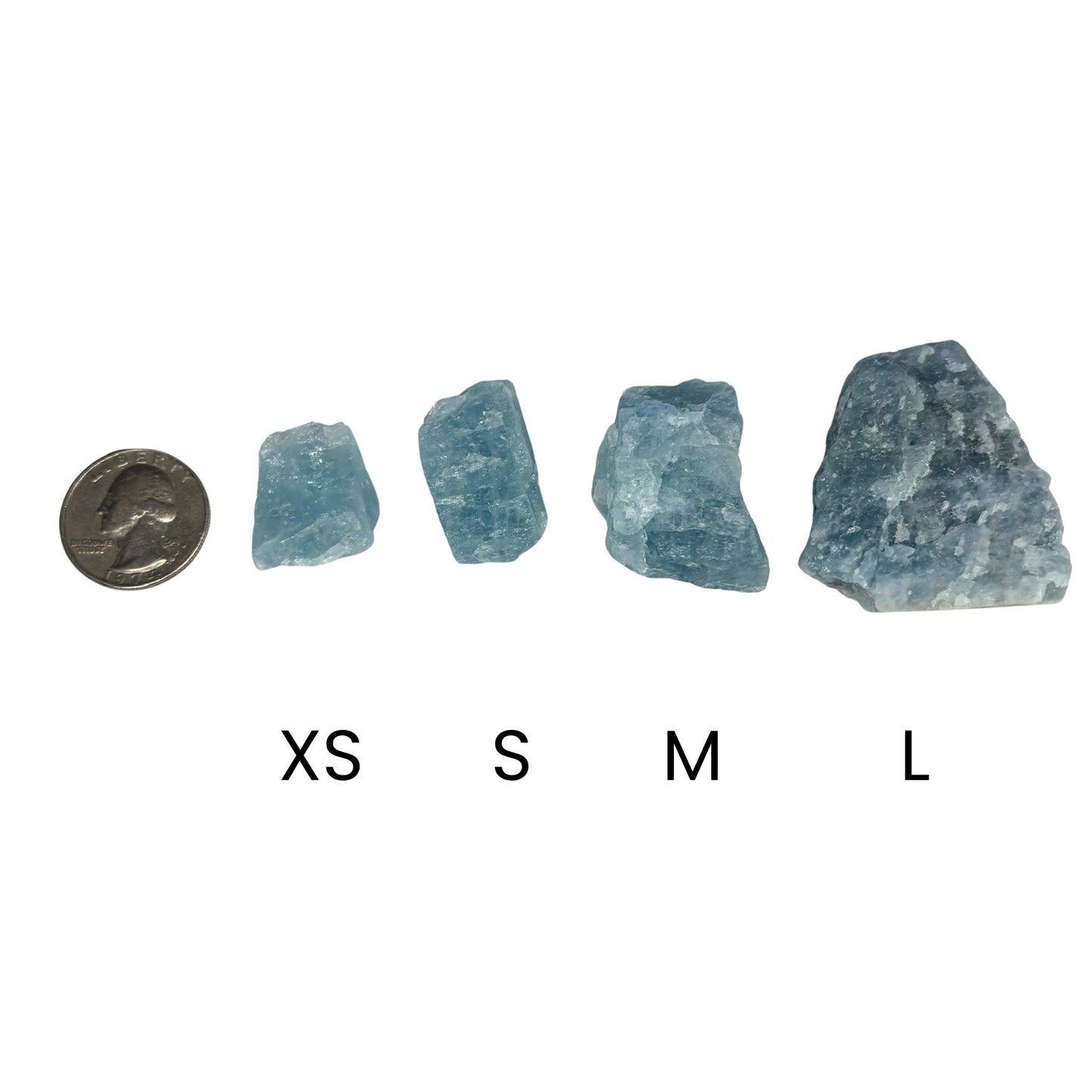 Raw Aquamarine in Multiple Sizes from Brazil