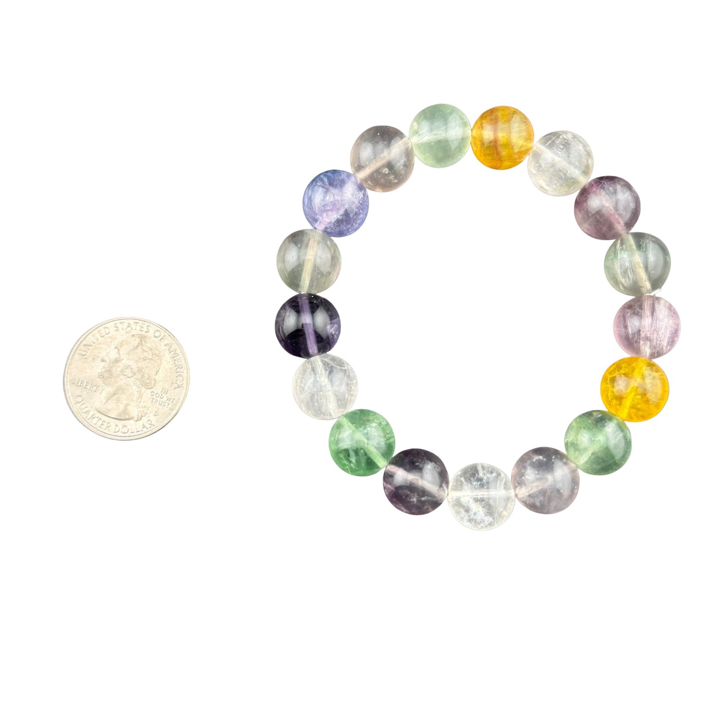 Rainbow Fluorite 12mm Bracelet