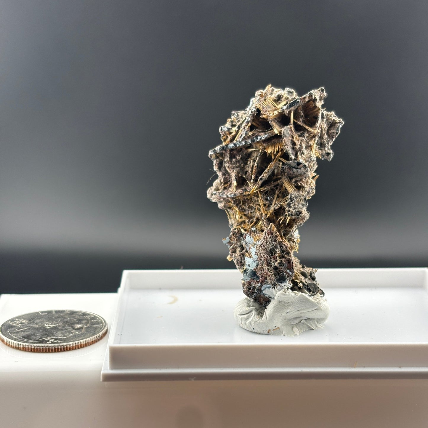 Rutile and Hematite Raw Specimen from Brazil