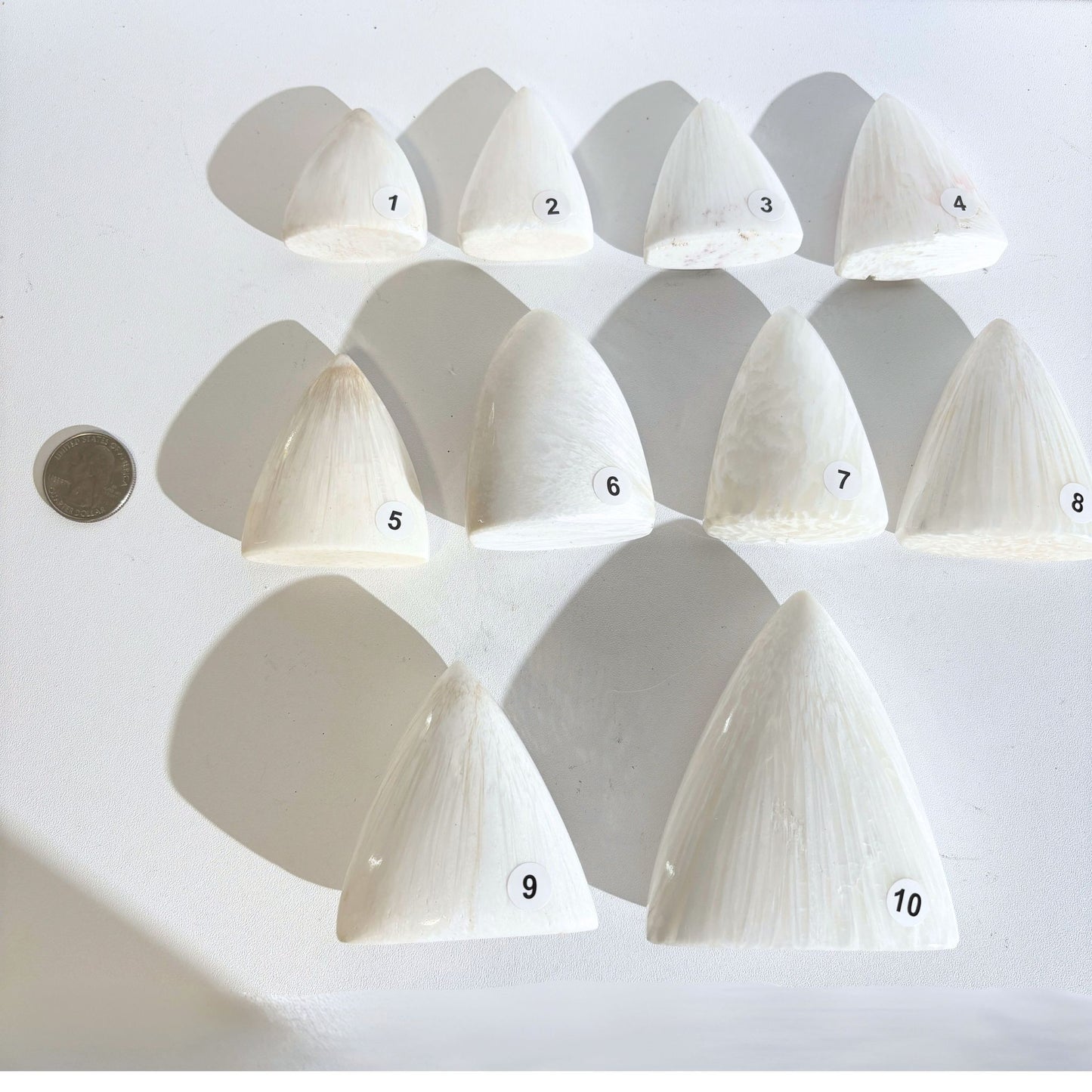 Scolecite Polished Flame - You Pick Stone Carving