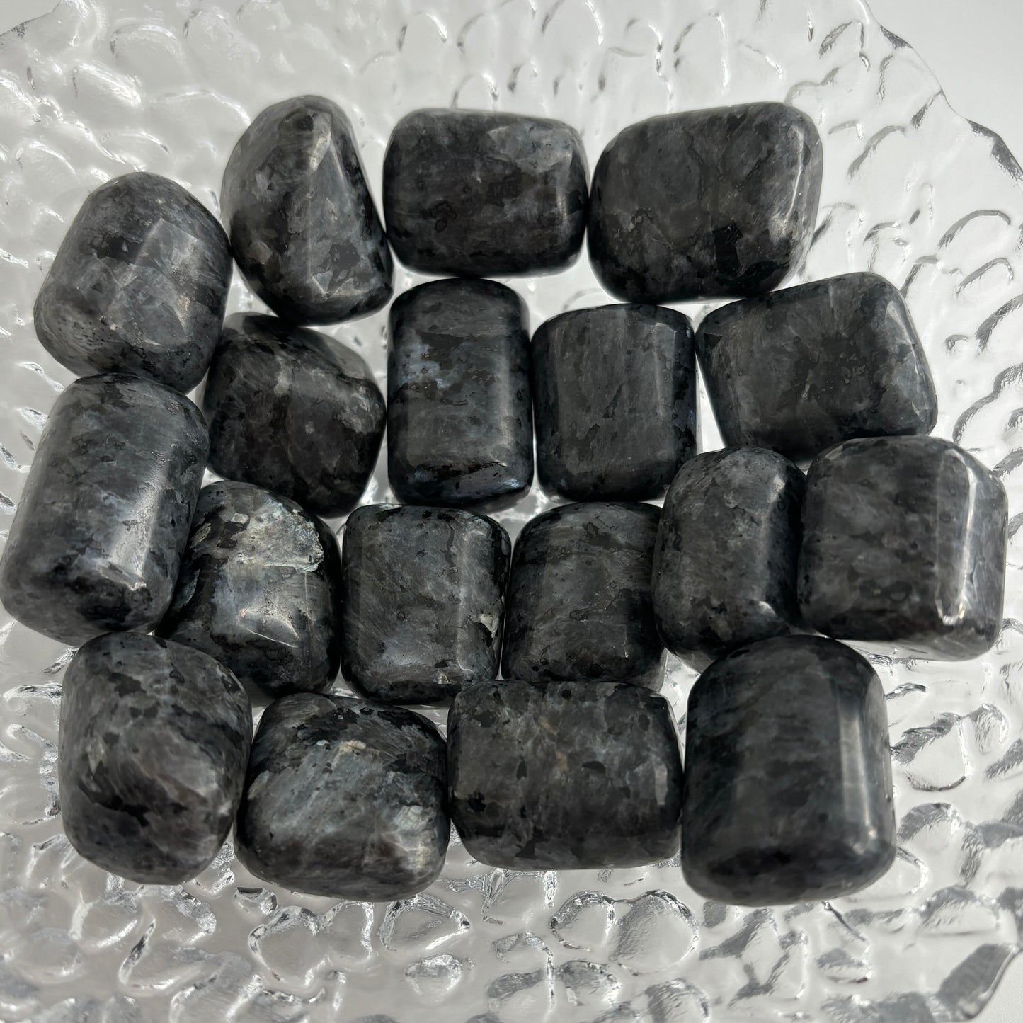 Larvikite Tumbled Pocket Stone in Multiple Sizes