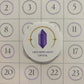 Crystal Advent Calendar – Curated Set of 24 Raw and Tumbled Crystals in Reusable Storage Container