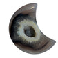 Druzy agate moon polished stone 