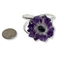 Amethyst stalactite slice cuff bracelet size comparison 