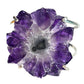 Amethyst stalactite slice cuff bracelet 