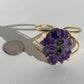 Amethyst stalactite slice cuff bracelet size comparison 