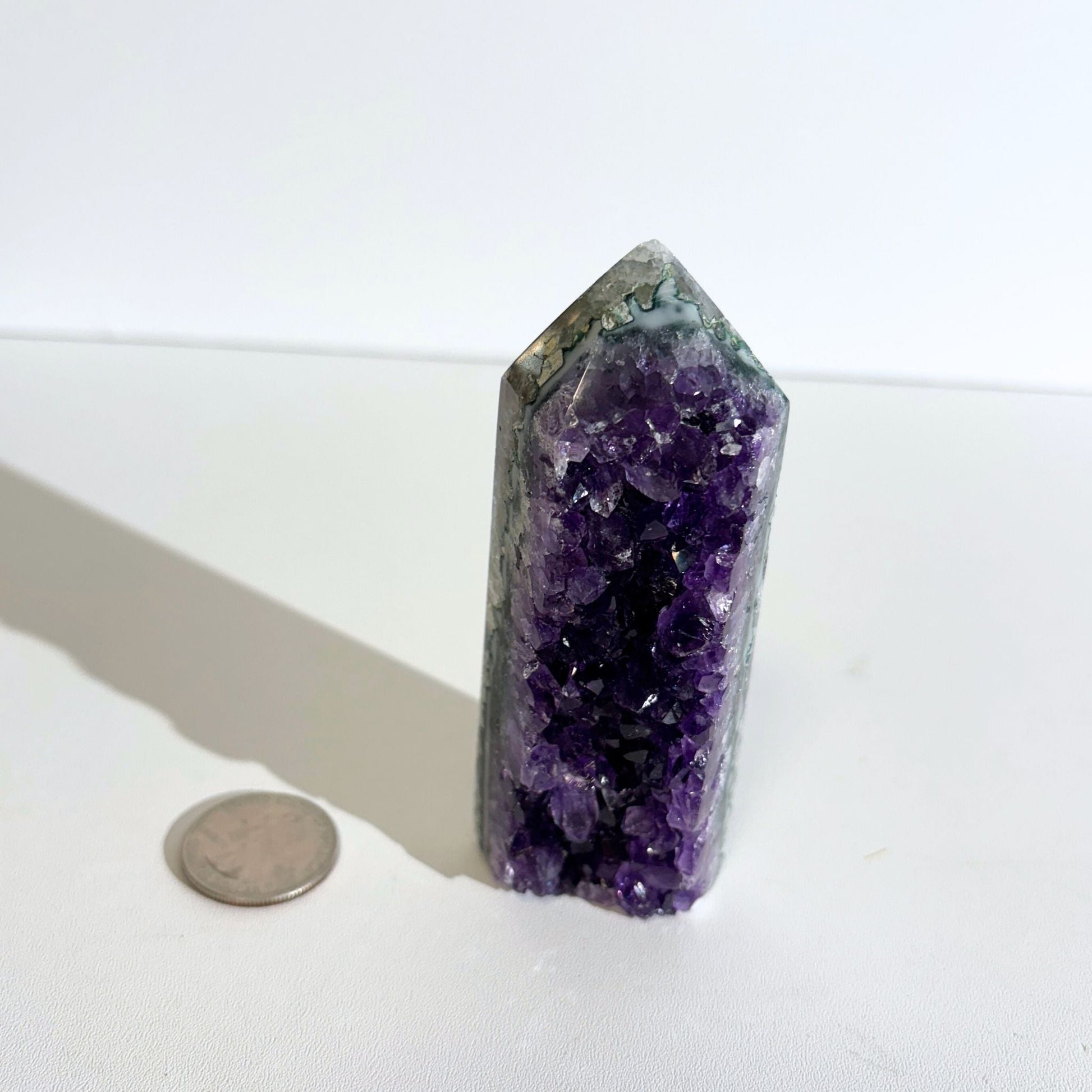 Amethyst geode tower size comparison 