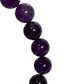 Amethyst purple crystal bead bracelet