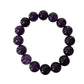 Amethyst Crystal Bead Bracelet - Stretchy Purple Bracelet in Multiple Sizes