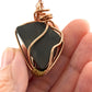 Ammolite Wire Wrapped Pendant Necklace