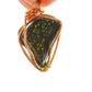 Ammolite Wire Wrapped Pendant Necklace