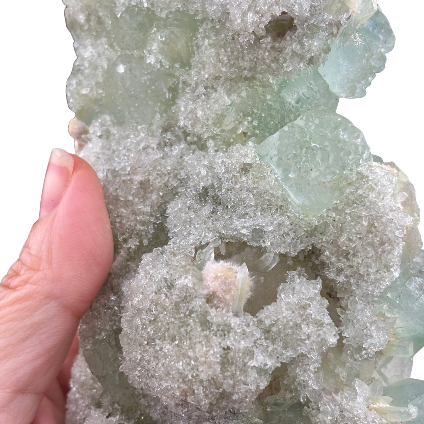 Green Apophyllite and Stilbite Huge 2.8lb Specimen