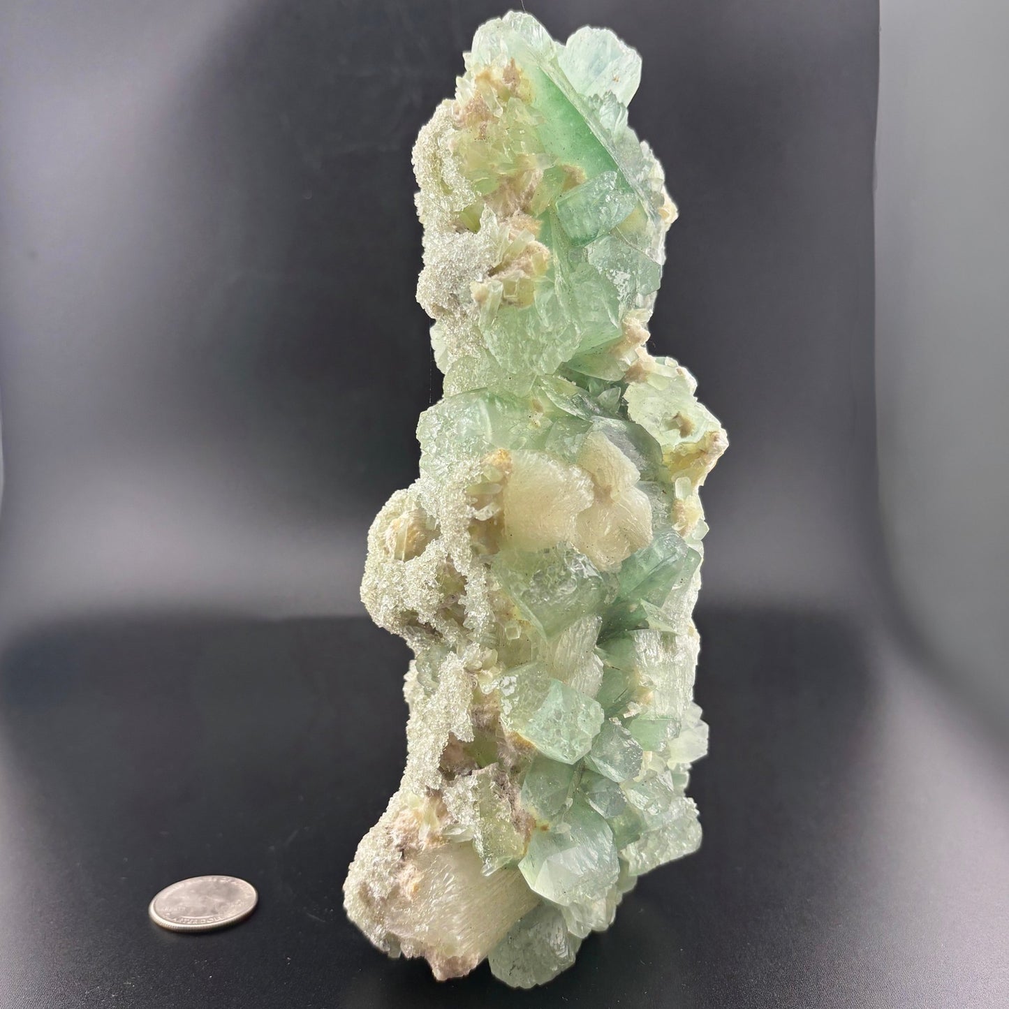 Green Apophyllite and Stilbite Huge 2.8lb Specimen