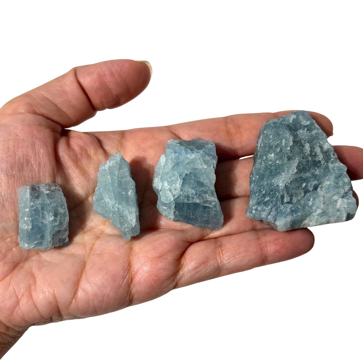 Raw Aquamarine in Multiple Sizes from Brazil