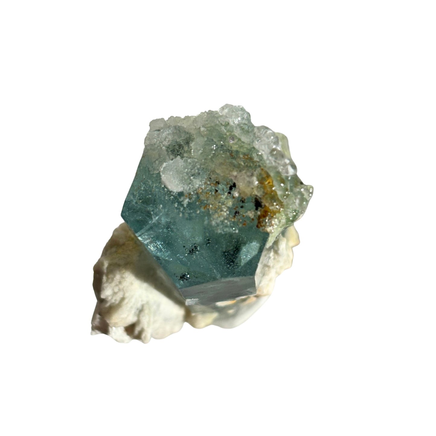 Aquamarine with Hyalite Opal 92ct Crystal Specimen from Erongo, Namibia
