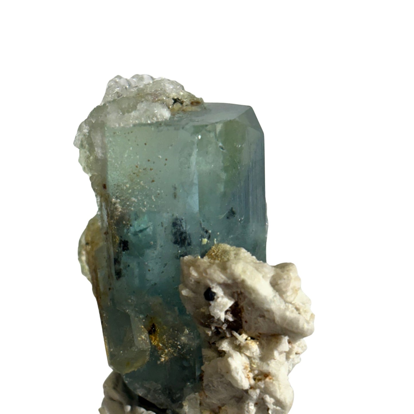 Aquamarine with Hyalite Opal 92ct Crystal Specimen from Erongo, Namibia