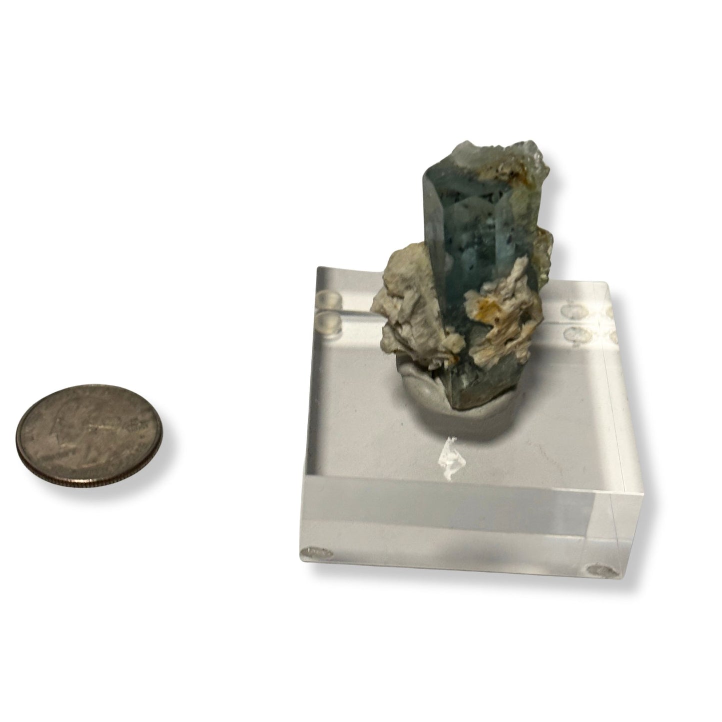 Aquamarine with Hyalite Opal 92ct Crystal Specimen from Erongo, Namibia