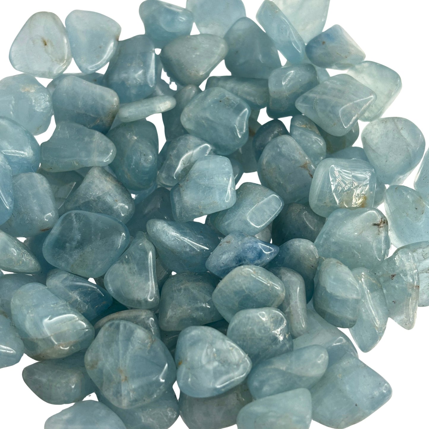 Aquamarine Tumbled Pocket Stone in Multiple Sizes