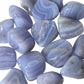 Blue Lace Agate Tumbled Pocket Stones in Multiple Sizes