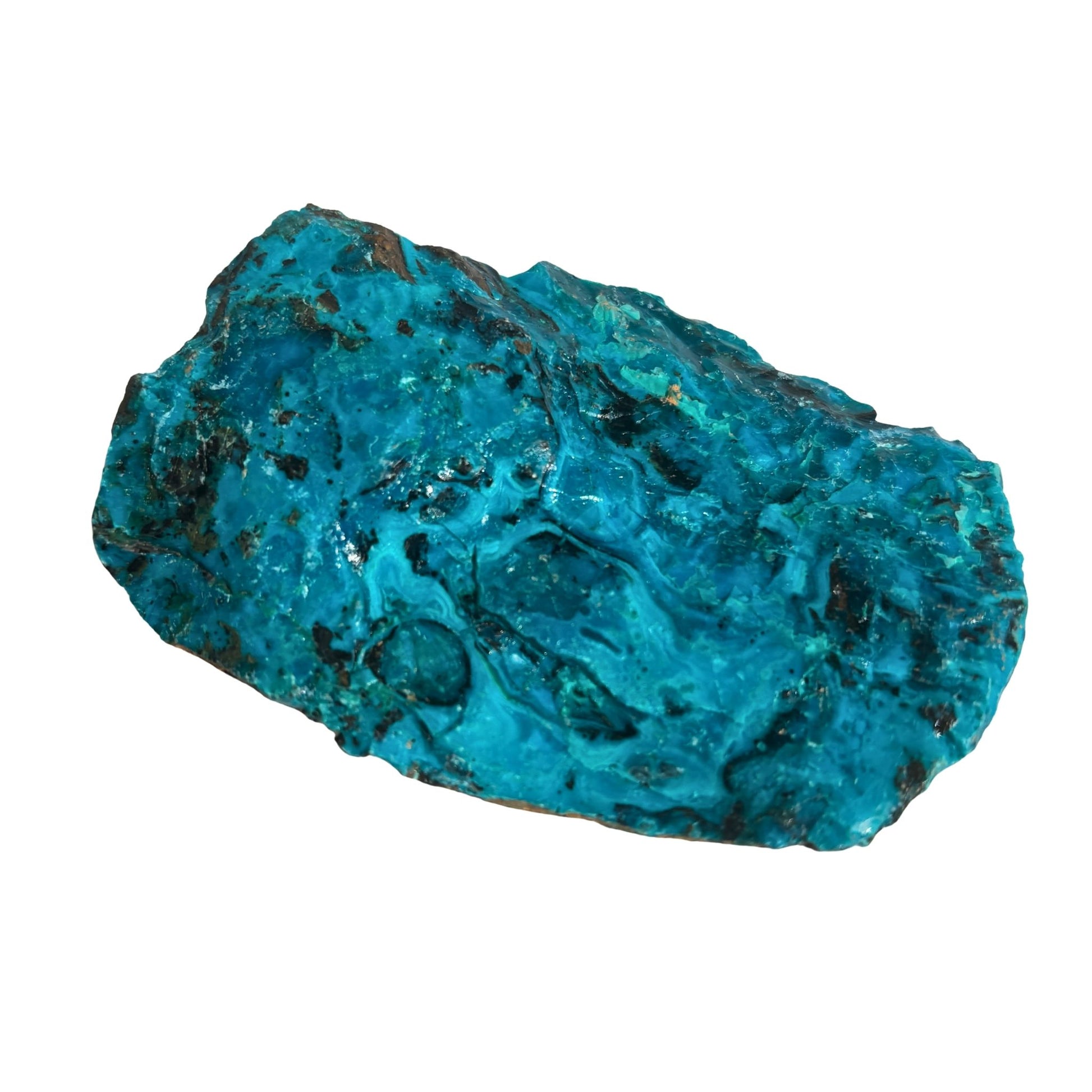 Raw chilean blue opal brightly colored chunk 