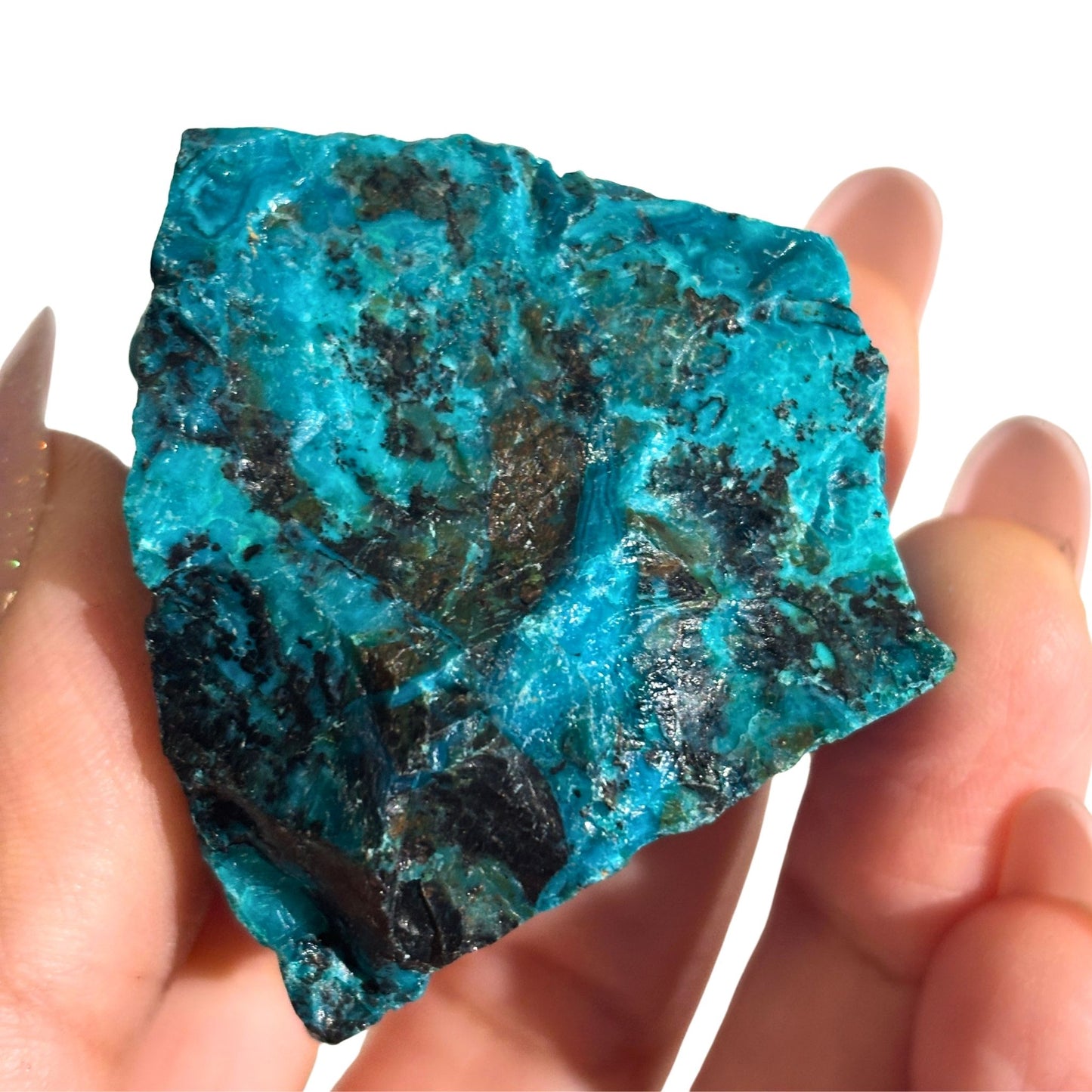 Chilean Blue Opal Vibrant 56g Rough Chunk #2