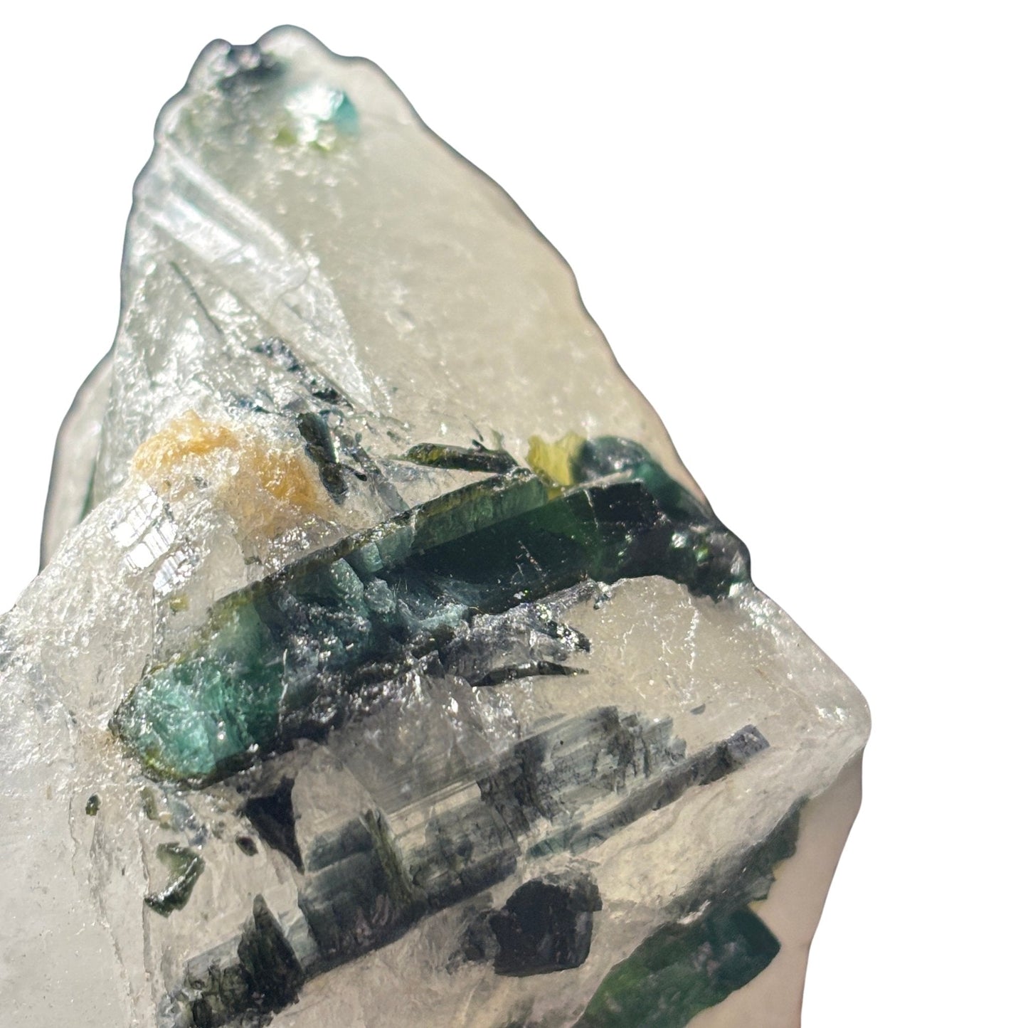Blue and Green Tourmaline in Quartz Matrix