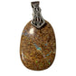 Australian Boulder Opal Sterling Silver Pendant Necklace #1