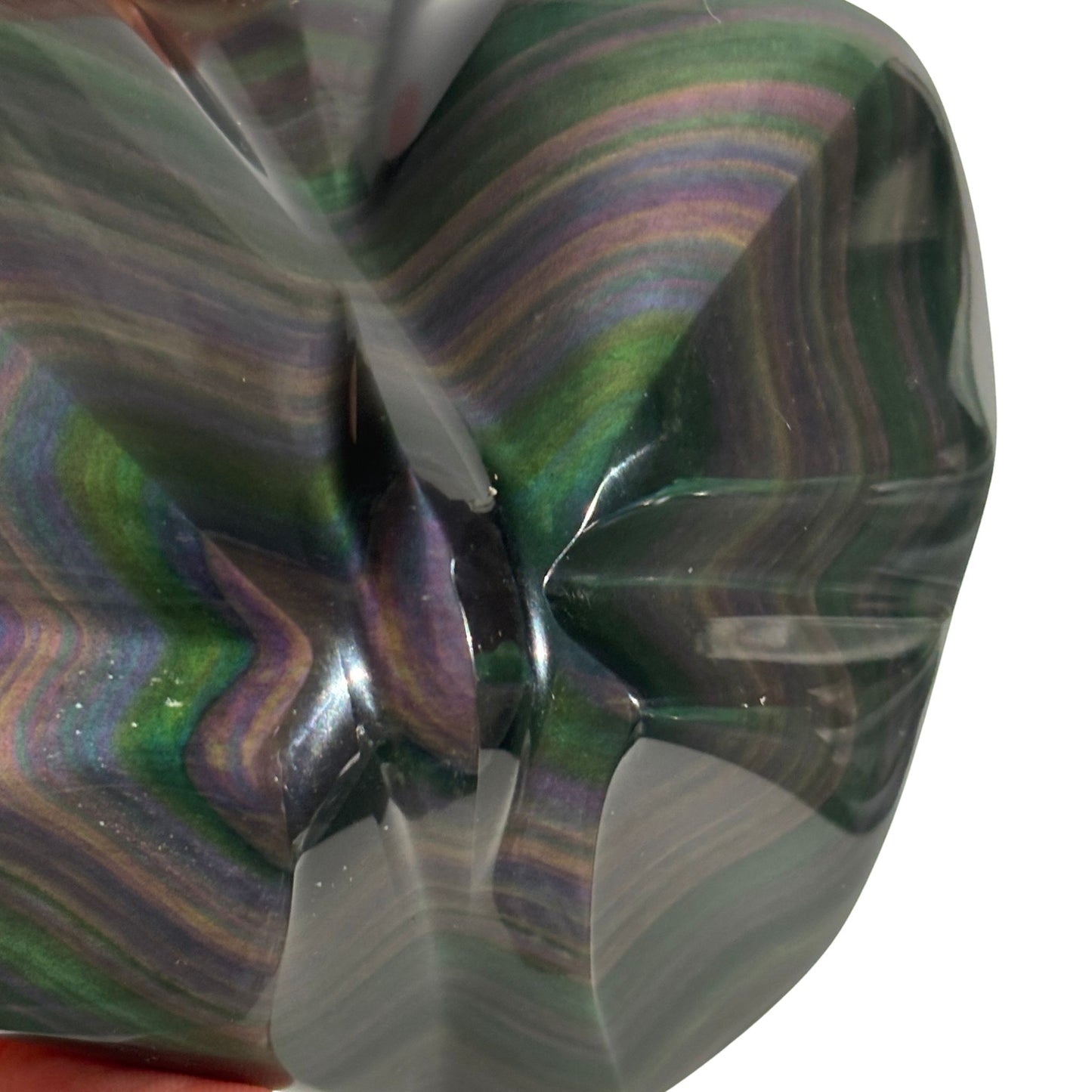Rainbow Obsidian Butterfly Freeform Polished Sculpture