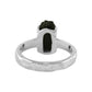 Black Tourmaline Crystal Prong Set Ring in Sterling Silver from Starborn Creations