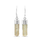Imperial Topaz Crystal Dangle Earrings in Sterling Silver from Starborn Creations