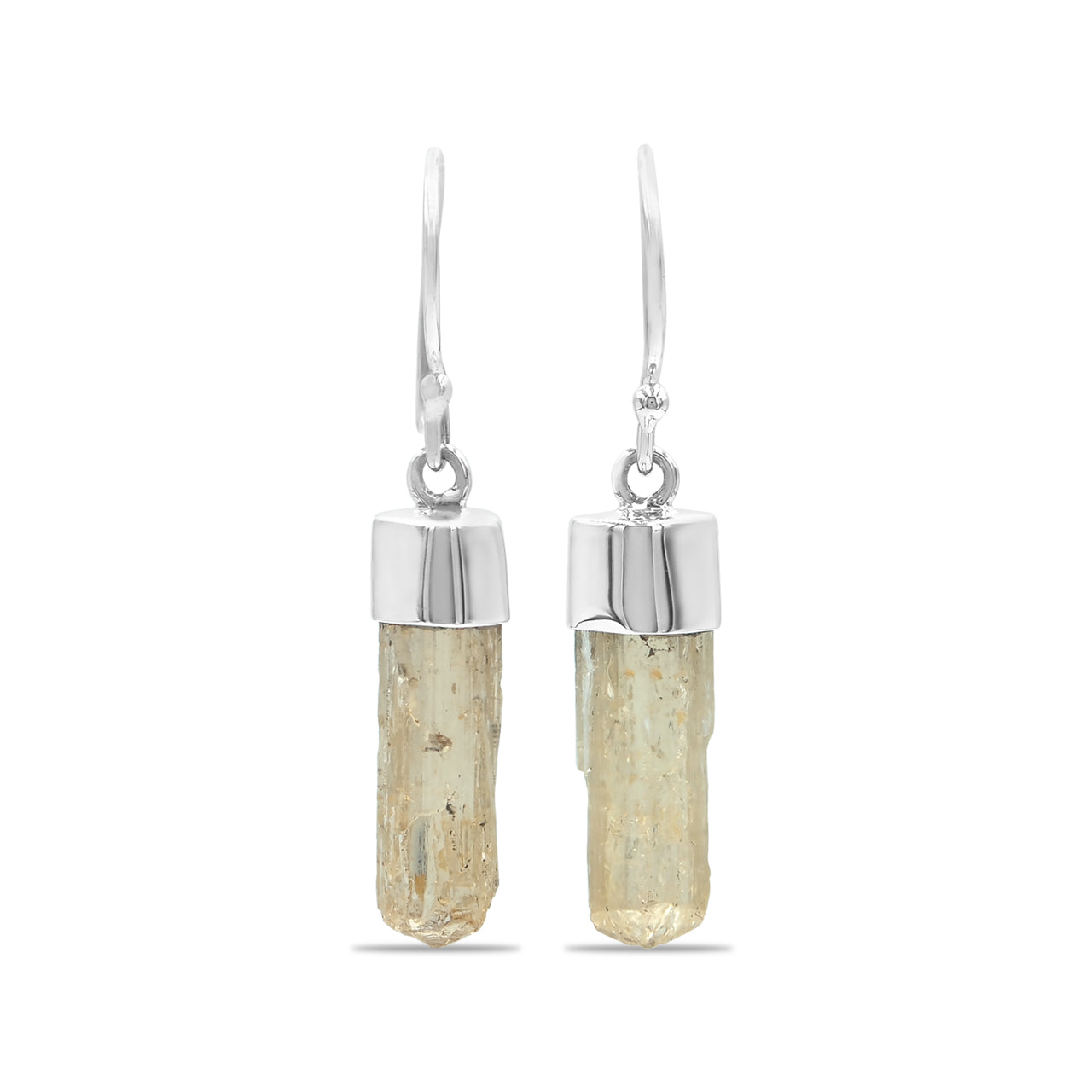 Imperial Topaz Crystal Dangle Earrings in Sterling Silver from Starborn Creations