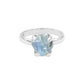 Rainbow Moonstone Prong Set Ring in Sterling Silver from Starborn Creations