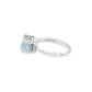 Rainbow Moonstone Prong Set Ring in Sterling Silver from Starborn Creations