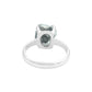 Rainbow Moonstone Prong Set Ring in Sterling Silver from Starborn Creations