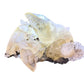 Calcite cluster with quartz and chalcopyrite 