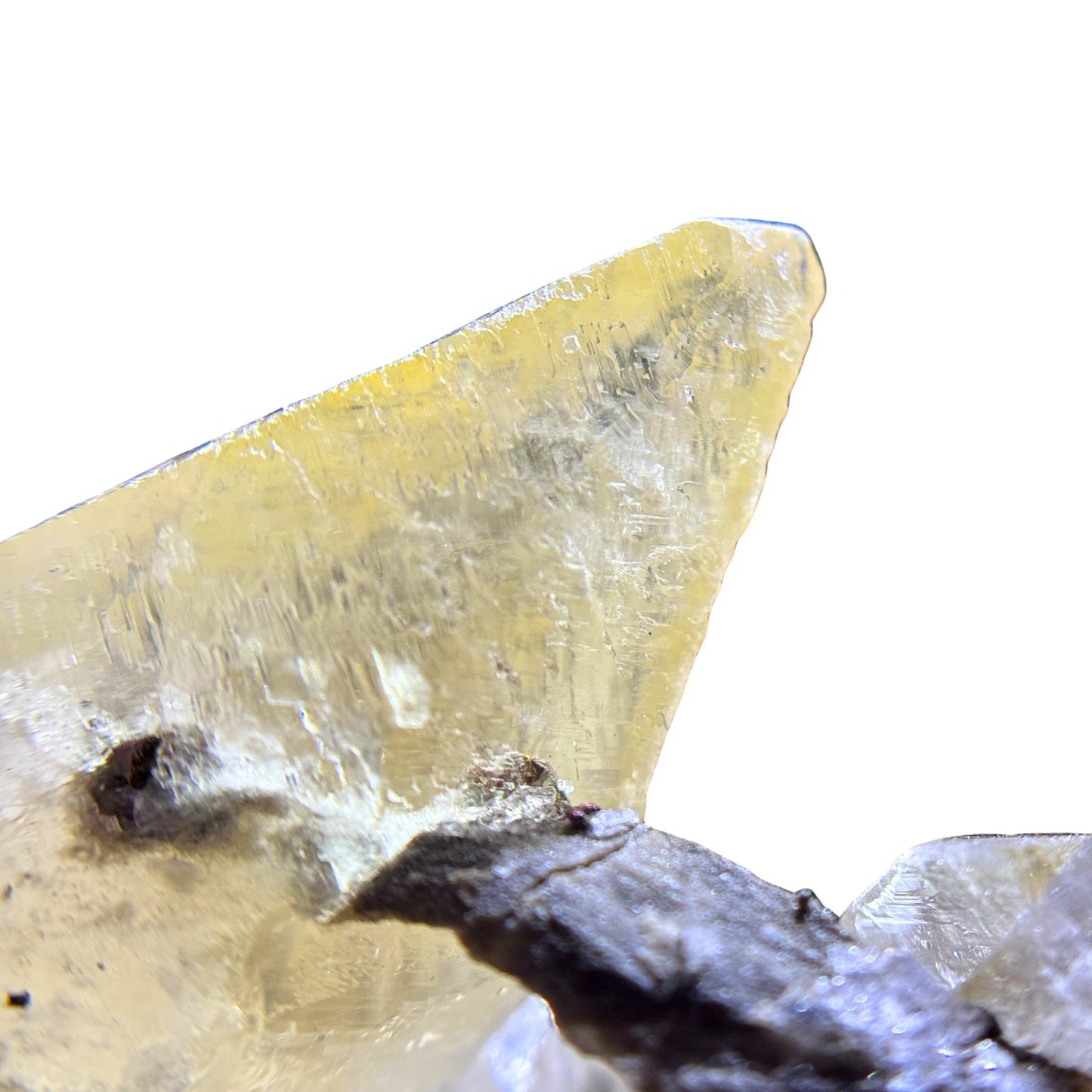 Calcite Crystal Cluster with Chalcopyrite from Missouri