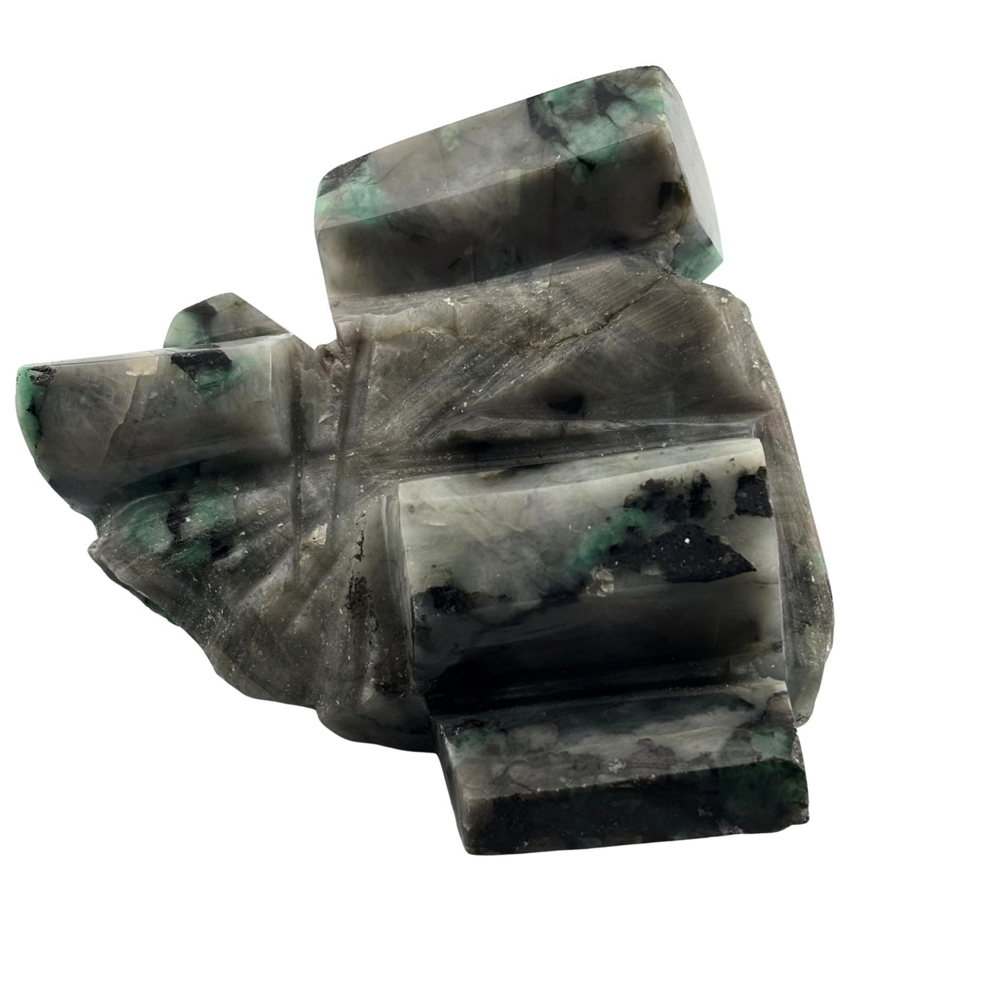 Emerald 1.1lb Semi-Polished Specimen in Matrix