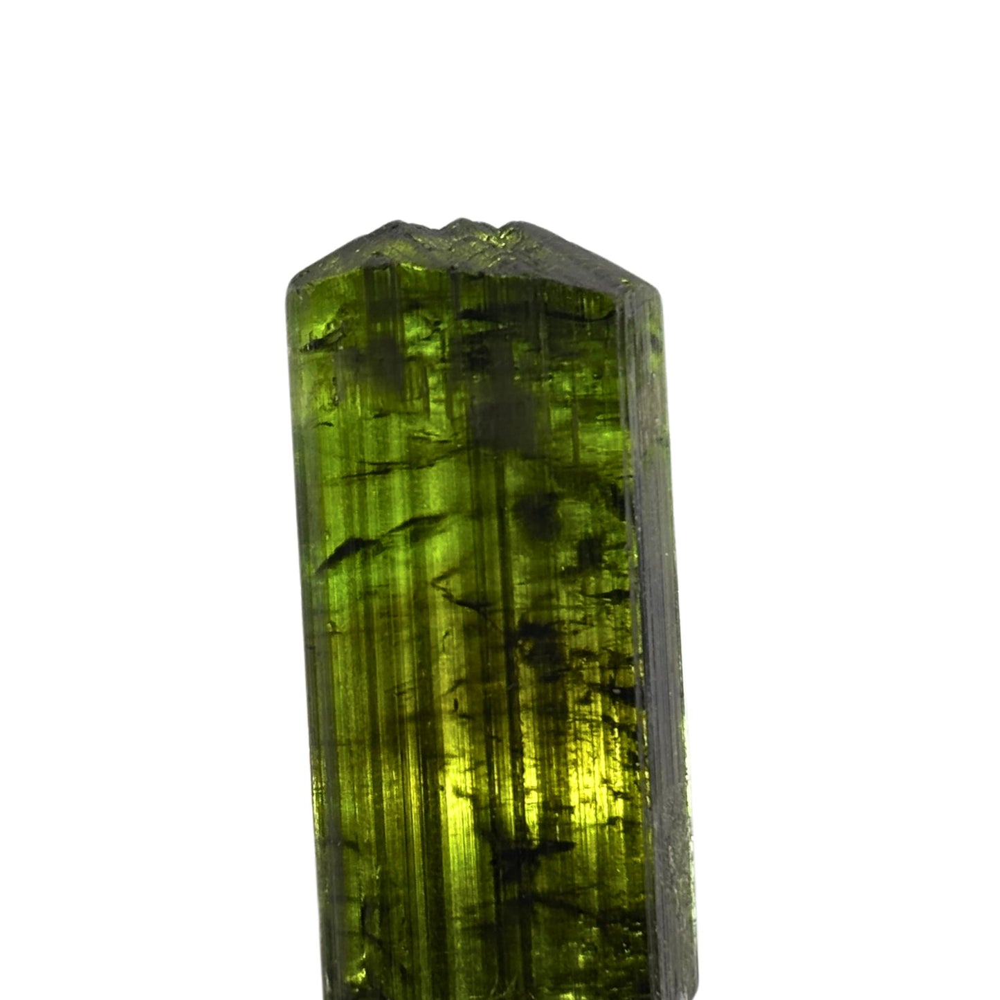 Green Tourmaline Terminated Crystal from Brazil