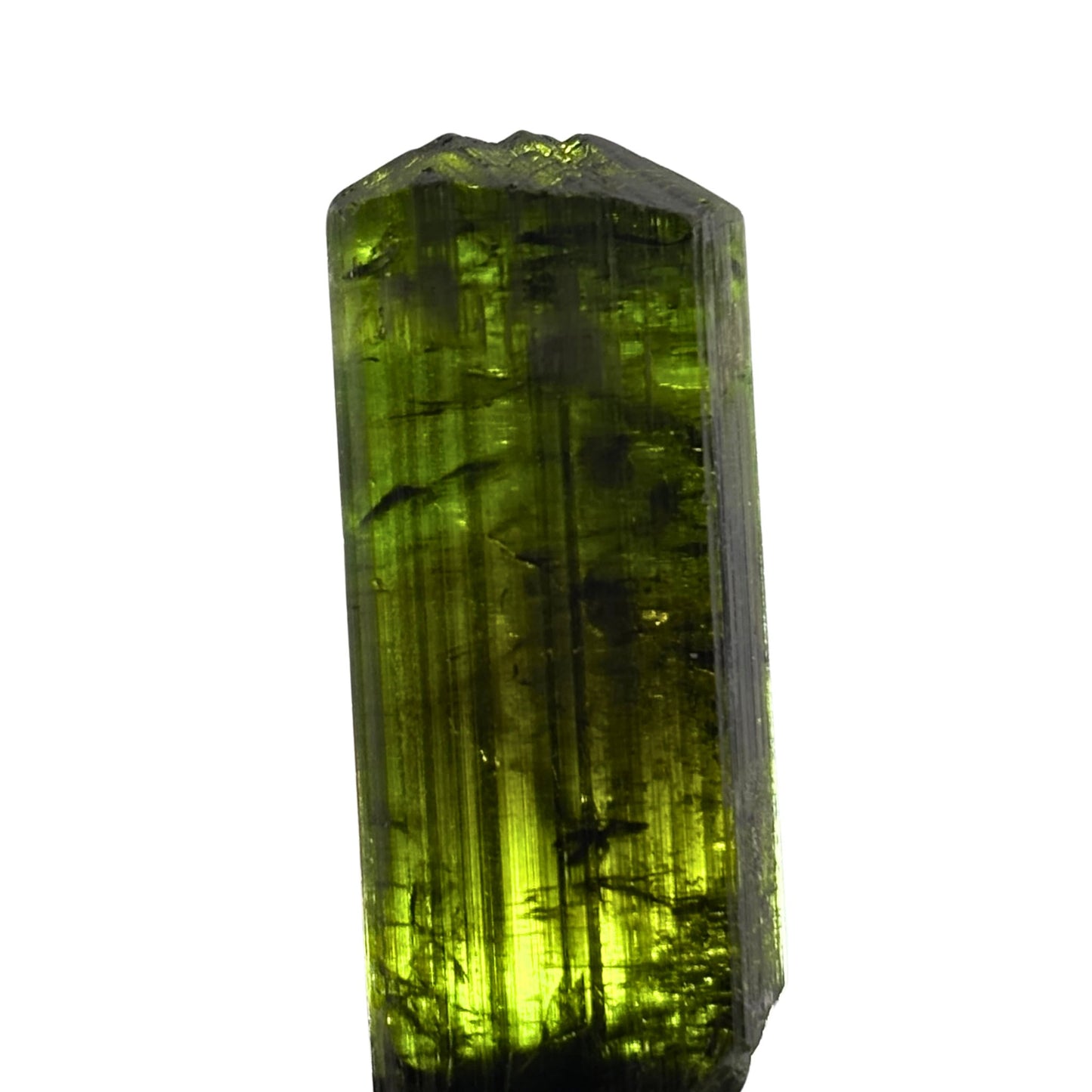 Green Tourmaline Terminated Crystal from Brazil