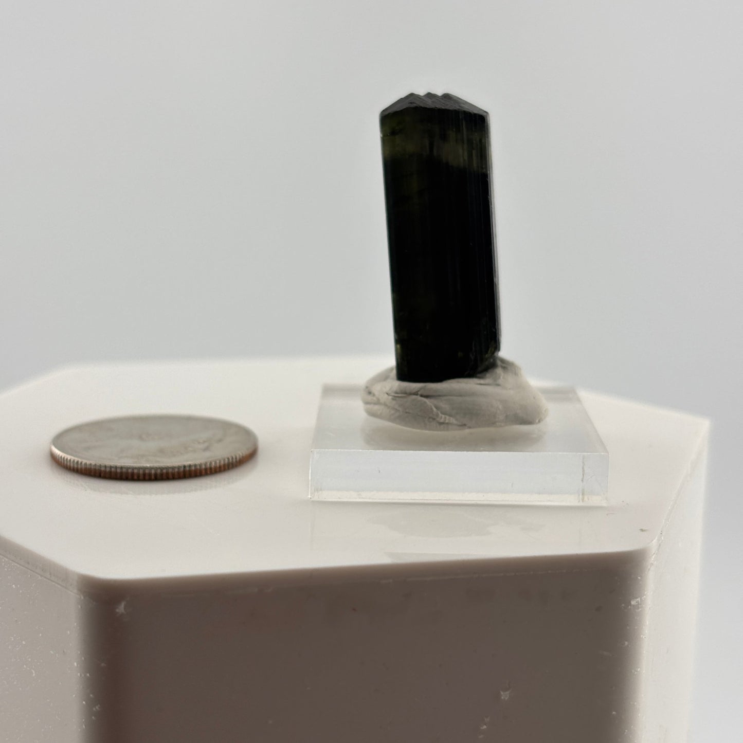 Green Tourmaline Terminated Crystal from Brazil