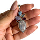 Hackmanite Amethyst Apatite Sterling Silver Pendant