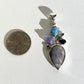 Hackmanite Amethyst Apatite Sterling Silver Pendant
