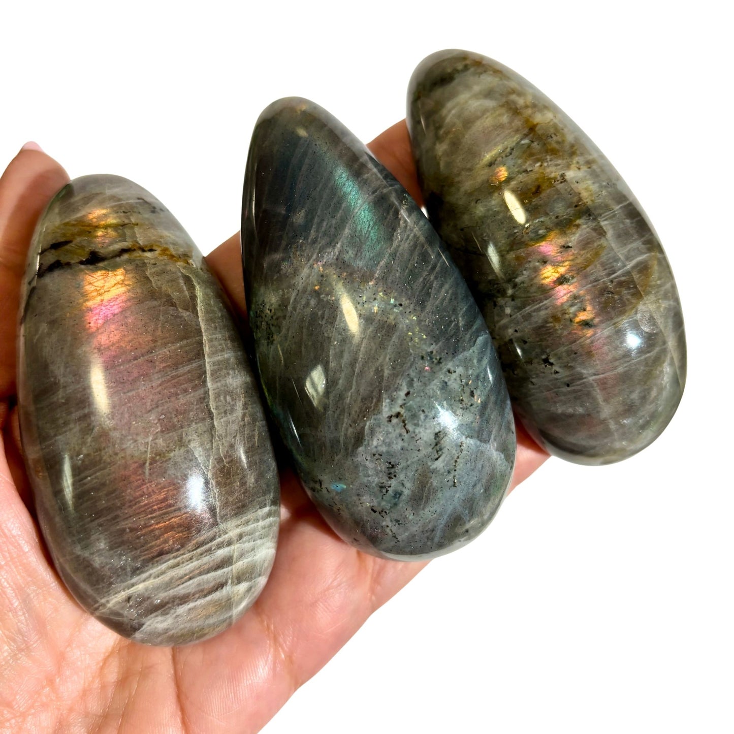 Labradorite Crystal Massager Wands - You Pick Flashy Polished Stones
