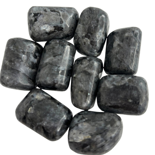 Larvikite Tumbled Pocket Stone in Multiple Sizes