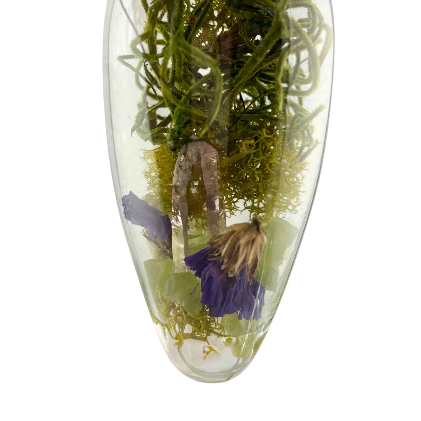 Handmade Crystal Ornament  - Terrarium Bulb Christmas Decoration