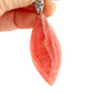 Rhodochrosite Marquis Sterling Silver Pendant