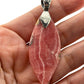 Rhodochrosite Marquis Sterling Silver Pendant