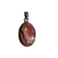 Rhodochrosite Pink Oval Silver Pendant
