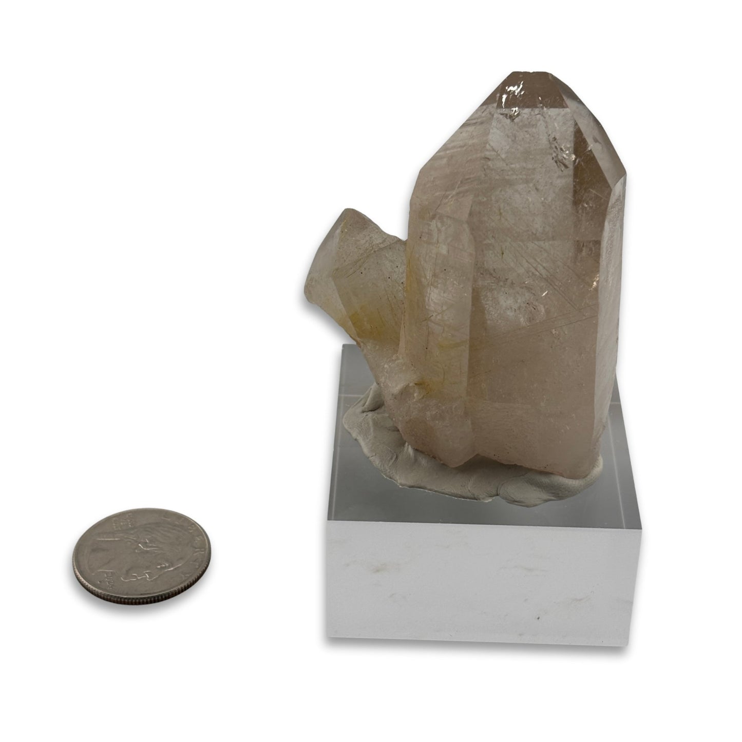 Rutilated Quartz Cluster from Brazil